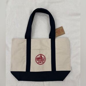 NWT Trader Joe's Canvas Reusable Tote Bag, Navy